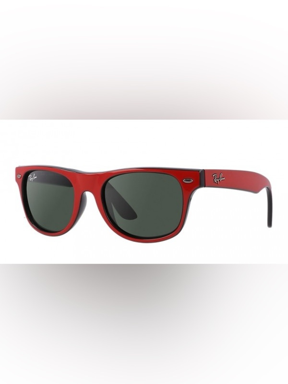 Ray-Ban RB2132 New Wayfarer Red & Black Sunglasses Made in Italy Great Condition
